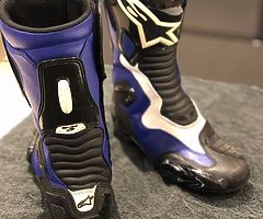 ALPINESTAR SM-X5 BOOTS SIZE 8