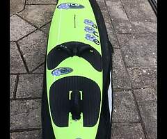 ACE 72l wave board and 2 matching sails