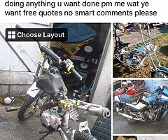 Repairs quads dirt bikes dune buggy’s anything u want done