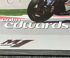 COLIN EDWARDS - SIGNED LIMITED FRAMED POSTER - Isle of Man TT MOTOgp BSB WSB SUPERBIKES - Image 3/5