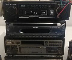 Car radio collection.
