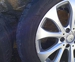 Genuine Mercedes Alloys with tires 225/55 17"
