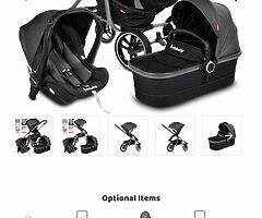 Infababy Moto Travel System and Iso Fix