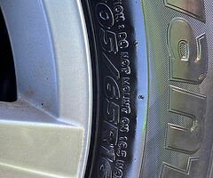 Genuine VW Transporter Alloy wheels and tyres 12000 Kms done. Like new