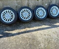 Audi,Vw 16s genuine alloy wheels with good tyres for sale fits on the VW caddy van too - Image 4/8