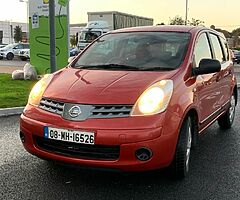 Nissan note 1.4petrol no nct