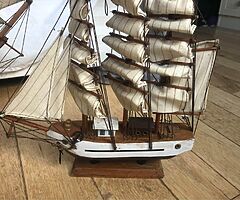 Handmade sailing ships