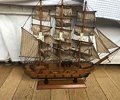 Handmade sailing ships