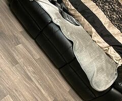 Leather sofa and to recliner a