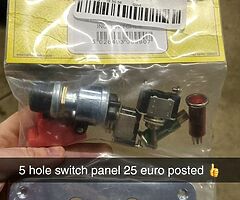 Sparco harnesses and 5 hole switch panel