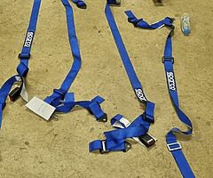 Sparco harnesses and 5 hole switch panel