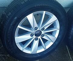 VW golf highline alloys 5x112 for sale