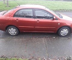 2003 Toyota corolla 1.4 petrol, Red