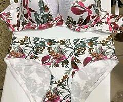 Sets of bra and pants