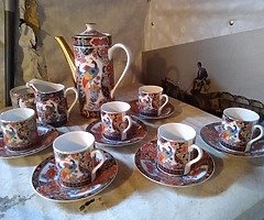 Vintage Japanese Imari Coffee Set