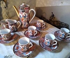 Vintage Japanese Imari Coffee Set