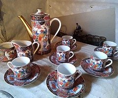 Vintage Japanese Imari Coffee Set - Image 4/4
