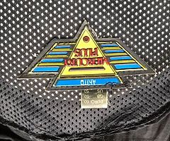 Motorbike leather trousers and jacket