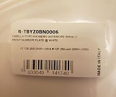 Yz/yzf fender front n plate.