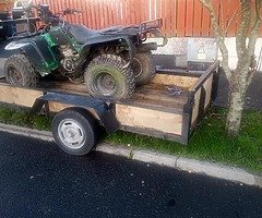 KAWASAKI QUAD + TRAILER