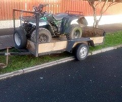 KAWASAKI QUAD + TRAILER