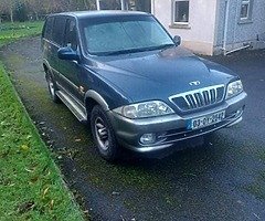Daewoo Musso 2,9 diesel Commercial Doe 03/22 tax 06/22