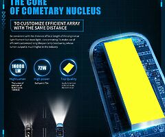 F2 Plus H7 LED Headlight Bulbs Canbus Free 16000LM 72W Xenons Super Bright (Fits Most Vehicles) - Image 3/10