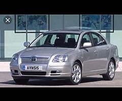 Wanted toyota avensis td or d4d