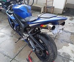 Mint 05 r1 .recently serviced. New chain and sprockets. Power commander. Damper. New end cans.