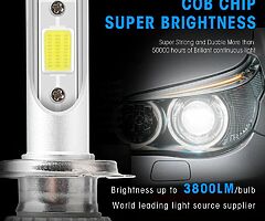 Led Headlight Bulbs LED Car Lights H1 H4 HB2 9003 H7 H8 H9 H11 6000K 7200LM 2W 12V 7200LM Headlamps