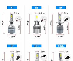 Led Headlight Bulbs LED Car Lights H1 H4 HB2 9003 H7 H8 H9 H11 6000K 7200LM 2W 12V 7200LM Headlamps - Image 5/6