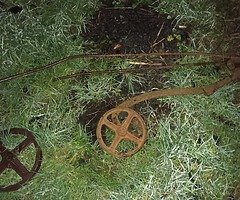 Plough ,plough wheels , fire stands for pots looking for offers
