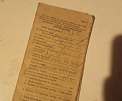 Austin mini 1964 log book for sale looking for offers