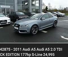 2011 Audi a5 sline bkack edition Coupe S line