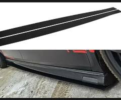 Bttc side skirts painted black ready to be fitted have brand new mcg lip there too same as in pic