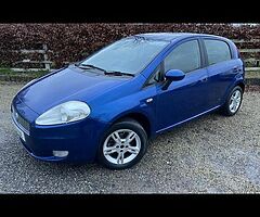 2007 Fiat Punto 1.2 Petrol NEW NCT 01/2023 TAX ONLY €358 per year 5 Speed Manual