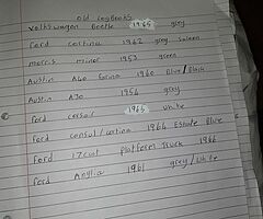 Old logbooks