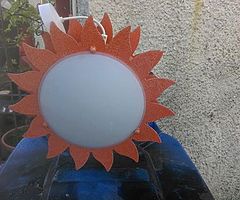 Ceiling light sun shape