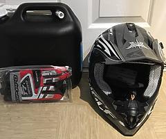 WULF PRO sport Helmet (Brand new) GP-Pro gloves (Brand New) and 10L Jerry Can (Brand new)