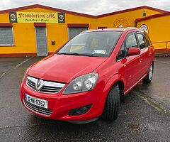 2010 Vauxhall Zafira 1.7 Diesel New Nct Long Tax, 7 Seater
