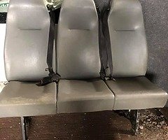 Set of 3 seats door & window bulkhead fit vivaro traffic
