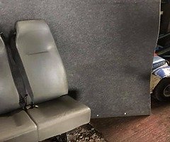 Set of 3 seats door & window bulkhead fit vivaro traffic