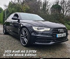 2015 2015 AUDI A6 2.0TDI SPORTS LINE ULTRA LEATHER INT NCT 3/23 OR 648 P/M  A6