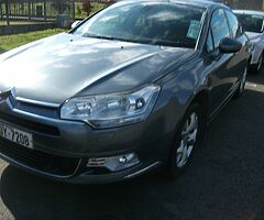 2009 CITROEN C 5 HDI 16v vtr+ nct 30/07/22. tax 31/03/22