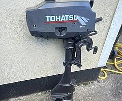 2-stroke  outboard  Tohatsu-3,5 hp