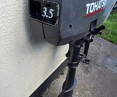 2-stroke  outboard  Tohatsu-3,5 hp