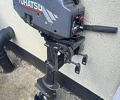 2-stroke  outboard  Tohatsu-3,5 hp