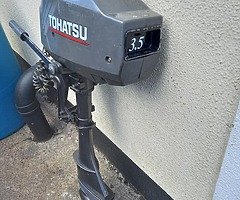 2-stroke  outboard  Tohatsu-3,5 hp - Image 4/5