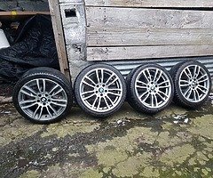 Genuine Bmw msport 5×120 ,off 2014 3 series 19 inch .