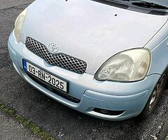 Toyota Yaris 2003 long NCT and small bit of tax
